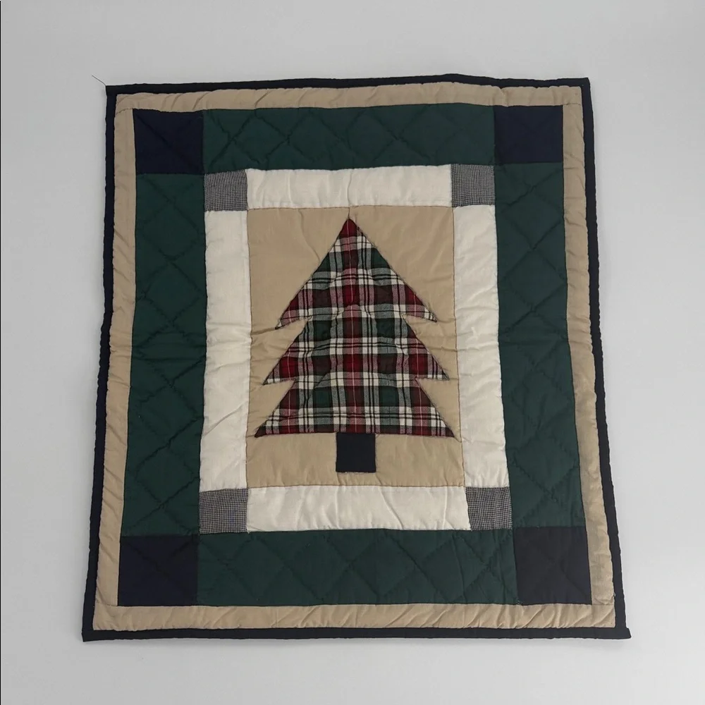 Plaid Christmas Tree Wall Hanging
